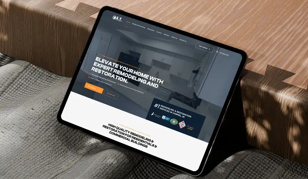 A.Y. Remodeling & Restoration website