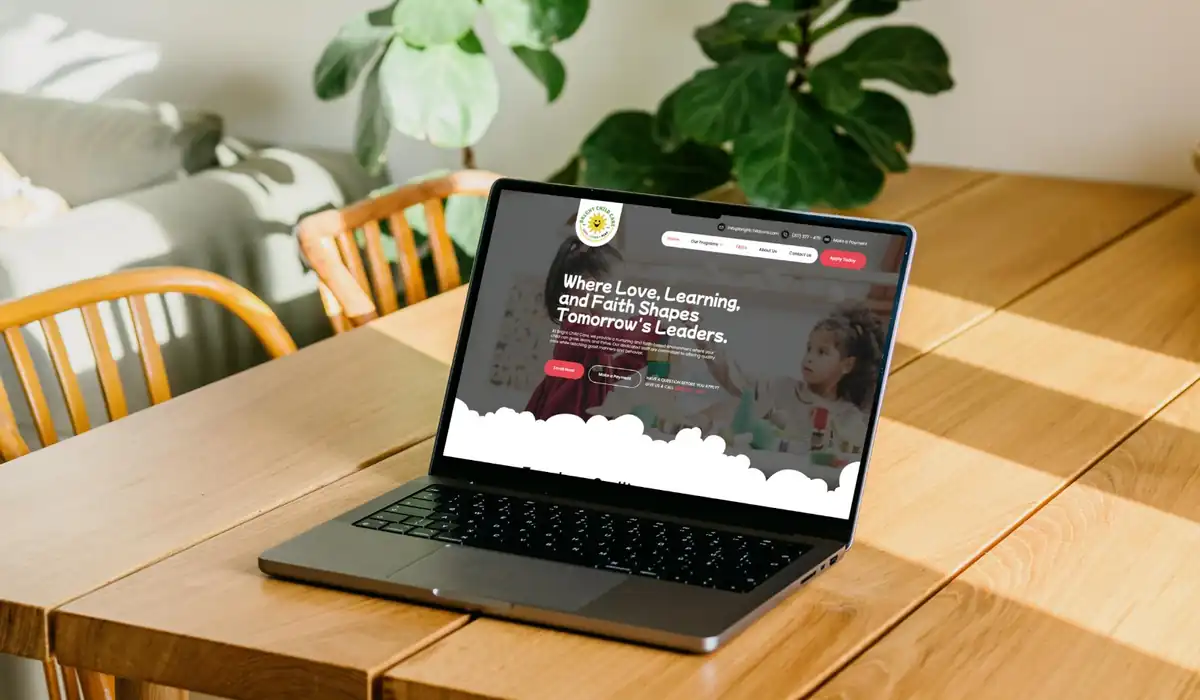 Bright Child Care website